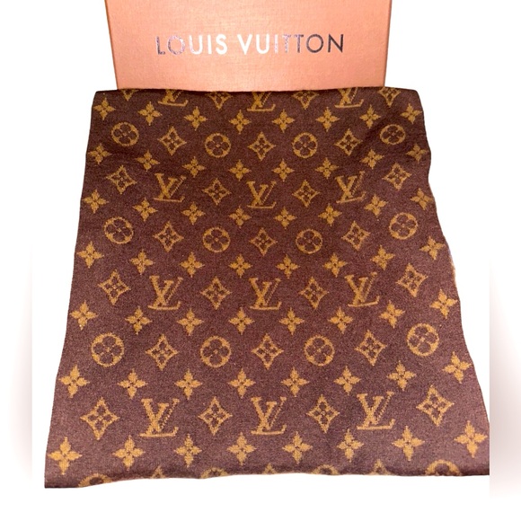 246 Louis Vuitton LV Monogram Cashmere-Silk Blend Winter Scarf with Box - Picture 2 of 5